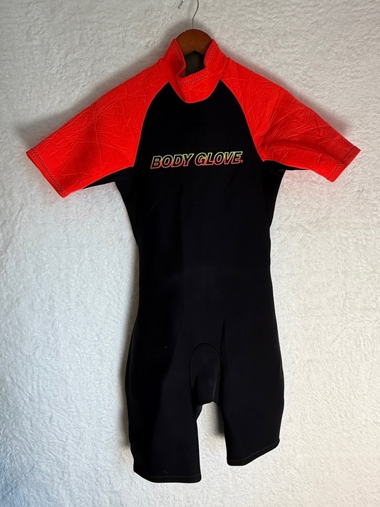 Body Glove Other - Body Glove Mens Medium Shorty Wetsuit Neon Orange Black Surf Swim Dive